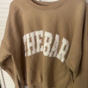 The Bar Tan Sweatshirt